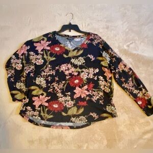 Well Worn Lightweight Floral Sweater